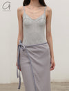BASERANGE Bamboo fiber jumpsuit France BAS-ONBB-BA-SU25-GREY MELANGE
